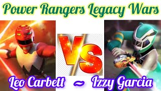 Leo Carbett (Lost Galaxy) vs Izzy Garcia (Dino Fury) Ultimate Battle ~ Power Rangers Legacy Wars screenshot 3