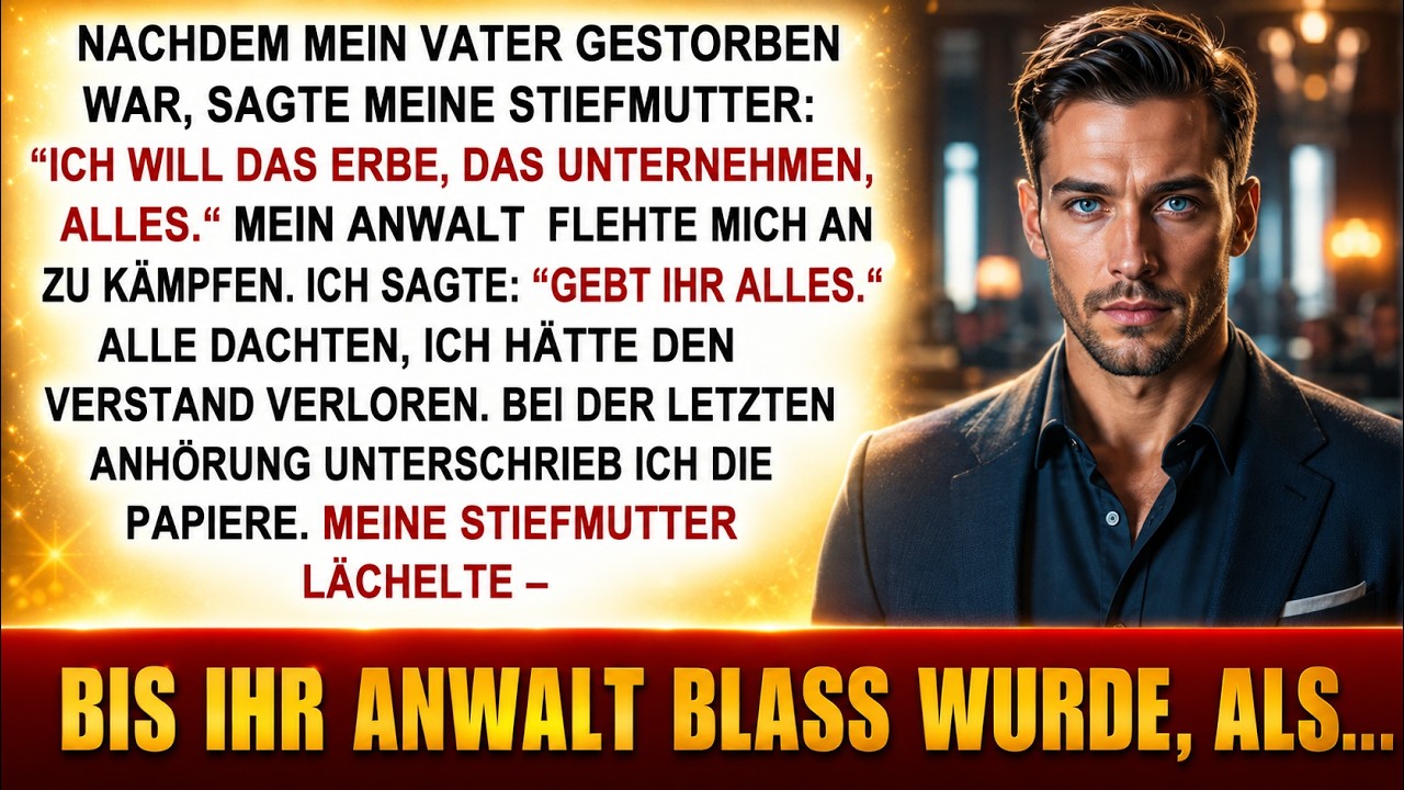 Ich gab den gierigen Erben, was sie wollten – dann las ihr Anwalt einen Satz vor...