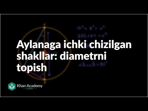 Video: Diametrni Bilib, Maydonni Qanday Topish Mumkin