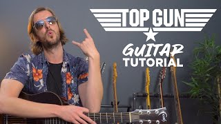 Video thumbnail of "TOP GUN THEME SONG - BEGINNER GUITAR LESSON"