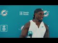 C Aaron Brewer meets with the media | Miami Dolphins