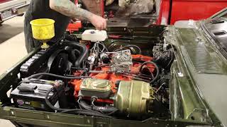 1969 Plymouth GTX.  First fire up of a 440