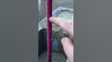 Rock 🪨 solid cinder block wall core filled concrete!