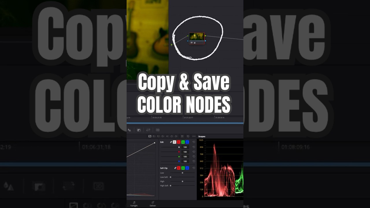 Copy a Color Node to Different Clip - DaVinci Resolve