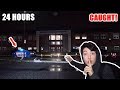 24 Hour OVERNIGHT Challenge In My SCHOOL! *CAUGHT*