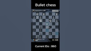 Day 25 of playing bullet in chess until i get to 1000 elo #bullet #bulletchess #chess #chessgame