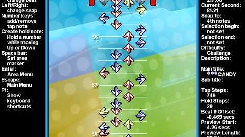 DDR X2 創作譜面チャート 不沈艦CANDY CHALLENGE