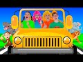 Wheels on the Bus 🐘🐒🐊 at the Zoo - Children&#39;s Songs | Nursery Rhymes