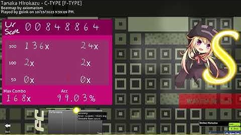Day 587 of C-TYPE until slideracc is optional in osu! lazer