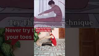 Best technic to achieve Sitting forward fold. #yoga #tutorial #forwardbend #fitness #ytshorts #viral