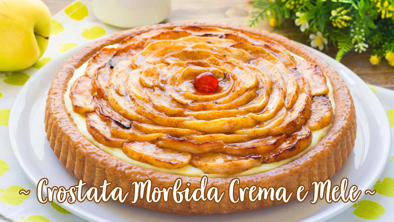 Crostata Morbida di Mele e Crema Pasticcera - Ricetta Torta di Mele Cremosa - 55Winston55