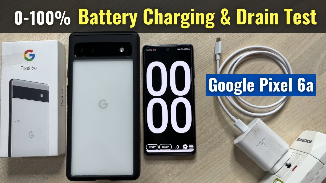 Google pixel 6a battery charging drain test gaming benchmark