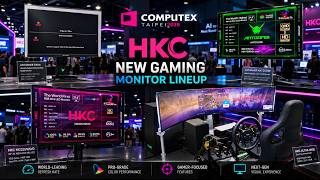 HKC Shield C83U60, 27U165D, Apex 32U165VD, ANT275ZQE, ANT257PF And Koorui S4941XO At Computex 2026