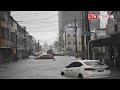 潮州民治溪支流溢提 「溪仔底」淹水了
