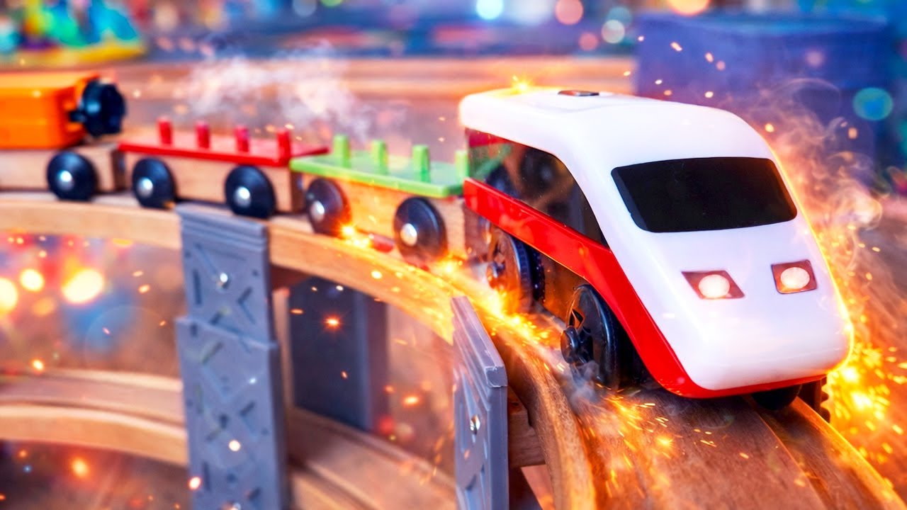 Wooden Train Video for Kids Toy