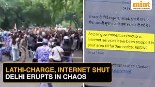 CJP Protest LIVE: Delhi Police Baton-Charge Protesters As Internet Curbs, Metro Closures Hit Capital screenshot 3