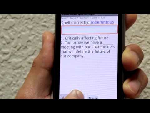 PowerVocab Android Application Demonstration Video