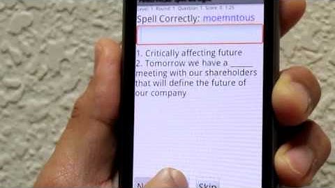 PowerVocab Android Application Demonstration Video
