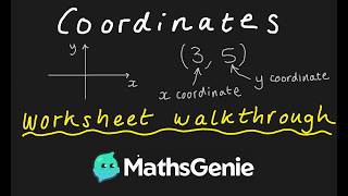 Coordinates Worksheet Guide
