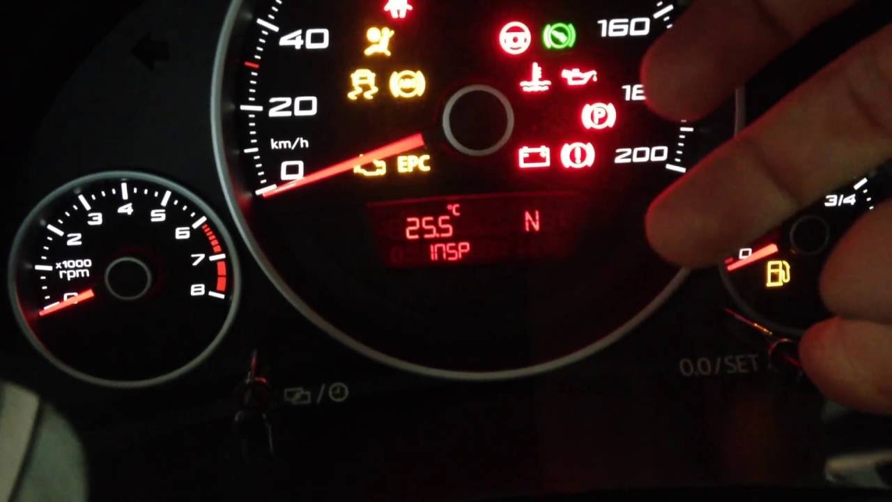 Volkswagen Up Reset Insp Oil Light - YouTube