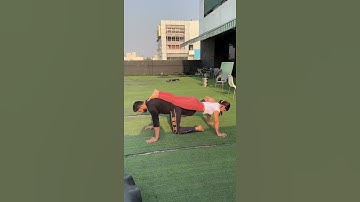 Harder than it looks. Can you try this pushups challenge? @umangkatyalvlogs #shorts #imkavy