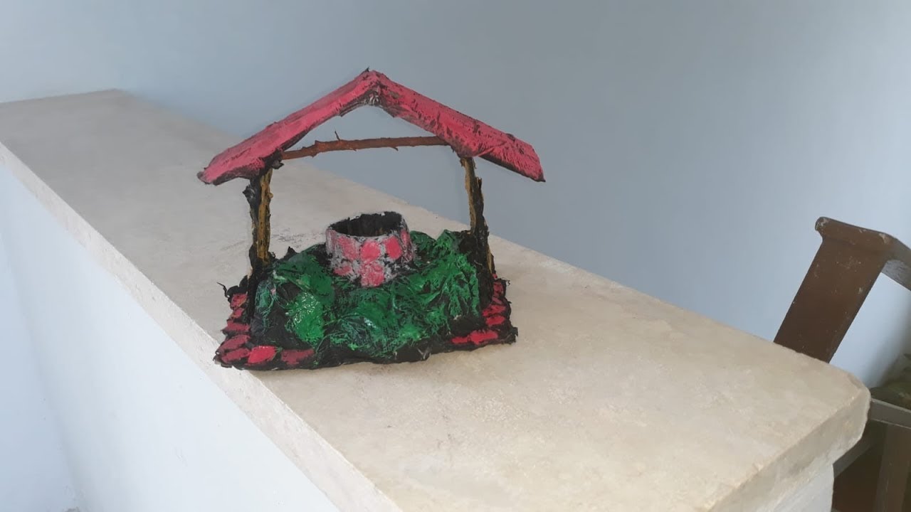 Come creare un pozzo per il presepe con scatole di cartone - YouTube