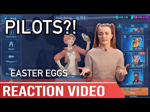 Pilots Reaction Video with my wife LilMsTreble | BIG EASTER EGGS | Update 2.03 | Mech Arena