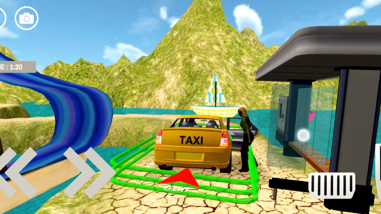 Off Road Taxi Hill Driver -  Cab Drive Service - Android Gameplay