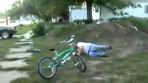 Man vs dirt ramp