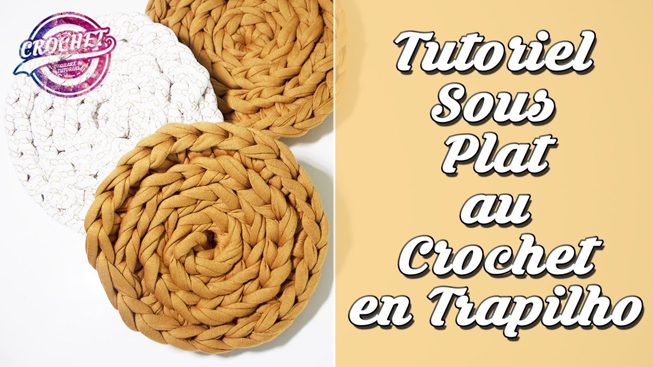 Dessous de plat au crochet - Modèle rond