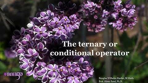 1.A The ternary conditional operator