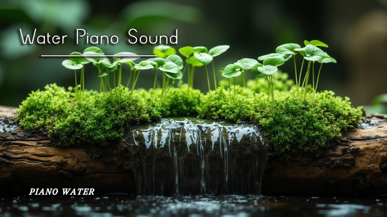 Immerse in Nature's Calm Flow & Serene Piano Music | Water Sounds for Sleep & Relaxation