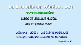 Learning to read musical notes with Musical Cards - Lesson 6 - video 1 screenshot 4