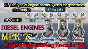 Diesel Engines / MEK 7 ans with explanation / Marine Engineering Knowledge / Merchant Navy / Cadets