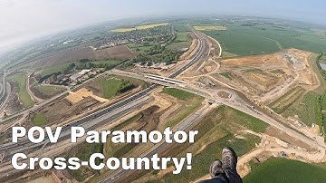 1-Hour 4K Paramotor POV: Little Gransden to Great Barford & Back