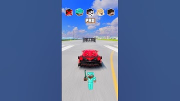 NOOB vs PRO vs HEROBRINE | beamng.Drive #shorts