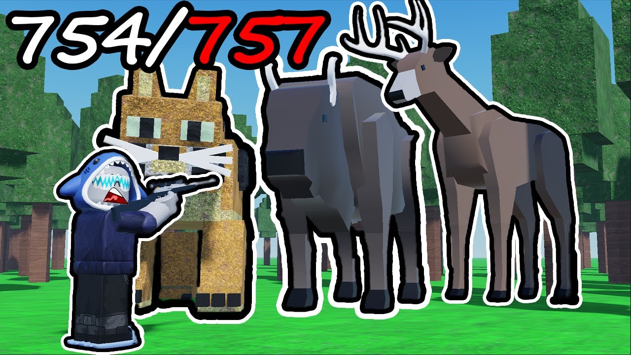 i hunted *almost* EVERY animal in Roblox Gone Hunting...