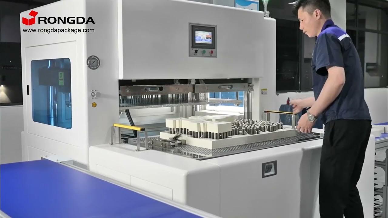 FQF1080 Full sheet stripping and blanking machine YouTube