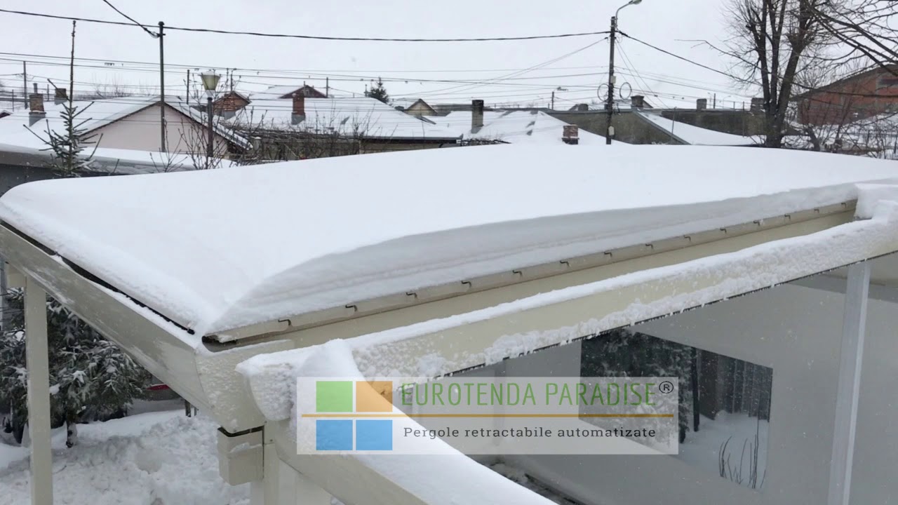 Acoperis Retractabil | Pergola Aluminiu Retractabila Rezistenta La Zapada | Producator Eurotenda