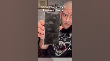 Fingerprinting w/ baby powder#crimesceneinvestigation #fingerprint #csi #truecrime #forensicscience