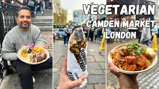 Best VEGETARIAN Street Food in London | Camden Market | London Markets