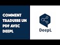 Comment traduire un pdf avec deepl 