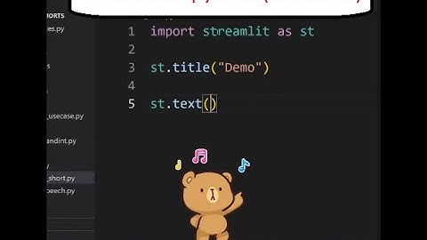 Create Websites in Python using Streamlit