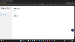 CS50’s Web Programming with Python and JavaScript (Project 1) Wiki