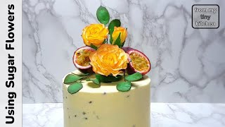 Passionfruit Cake | Fluffy & Moist | Passionfruit Jam & Buttercream #frommytinykitchen