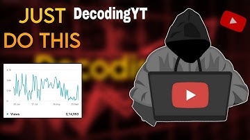 How @decodingyt    Dominates The YouTubeALGORITHM : Using Secret Strategy ?#decodingyt