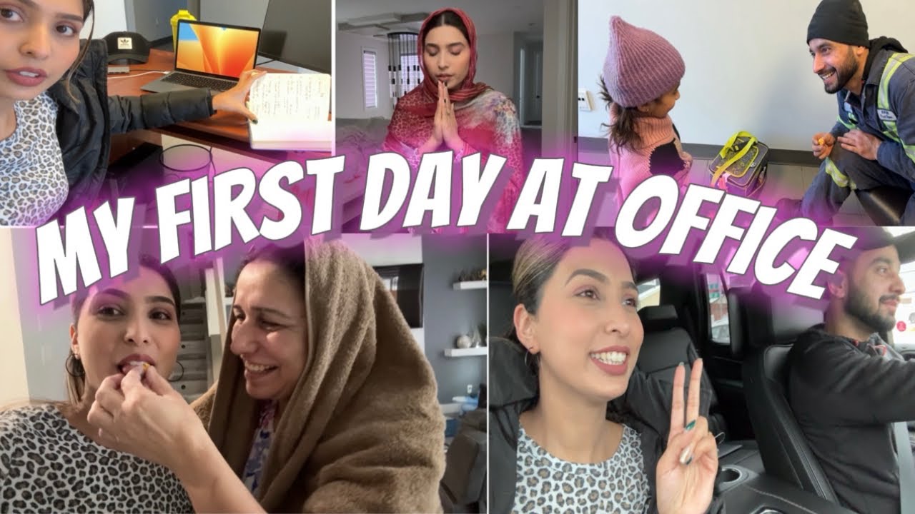 HARMAN Ne Office Jana Kita Start- First Day At Office 🇨🇦- Chanel Ayi Mumma Nu Milan -Harman Beauty