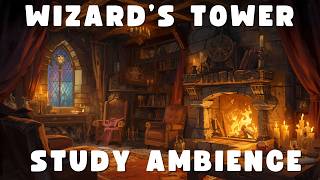 Wizard Tower Study Ambience | Magical Library Music for Focus & Relaxation (1 Hour)