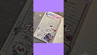 BTS journal ideas ✨#bts #btsarmy #btsjournal #btsstationary #journalideas #journalwithme #kpop #jin