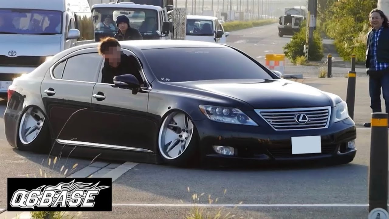 06BASE 2024④】ド車高短VIP、セダン特集 艶々の高級車が地を這う姿は